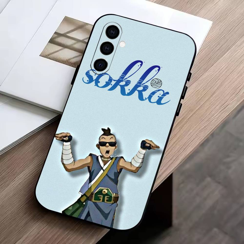 Аватар: Легенда об Аанге Чехол для телефона Черный Силикон Мягкий Для Samsung Galaxy A73,A72,A71,A70,A53,A52,A51