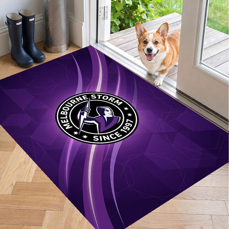 Soft Floor Carpet Melbourne Storm Pattern Area Rug Decorative Mat For Home Room Decoration