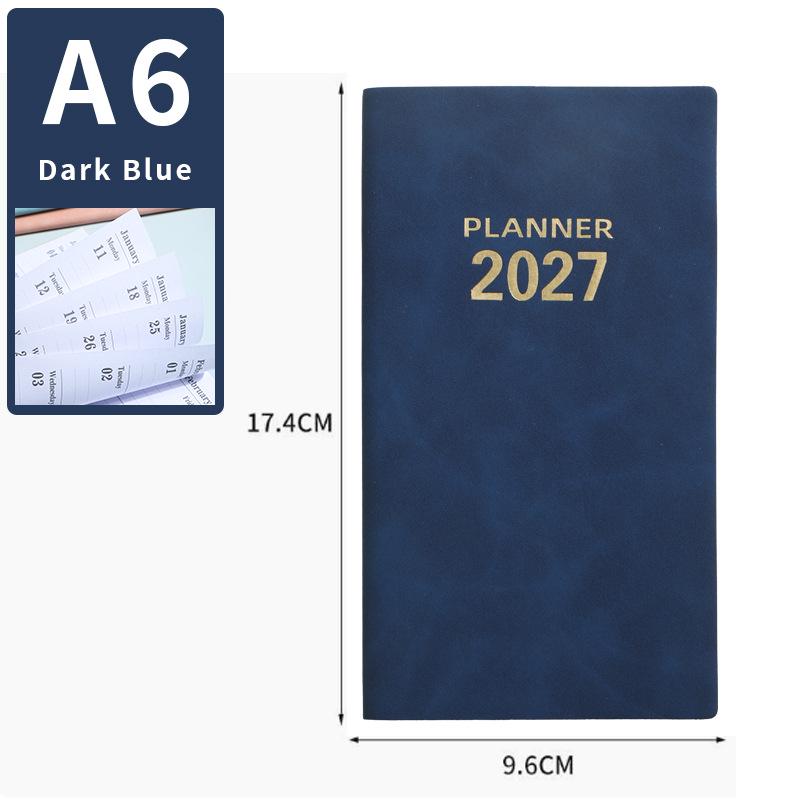 2026 Английский еженедельник A6 - Портативный карманный дневник и блокнот для повышения эффективности на 365 дней