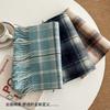 Selected 100 Small Wool Scarves Autumn and Winter Classic Plaid Scarves Unisex Warm Scarves
