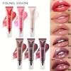 Young Vision Butter Glow 3-in-1 Lip Care - 3D Contour Brush, Iridescent-Matte Fusion, Long-Lasting Hydration & Nourishment, Multi-Use Gloss Balm