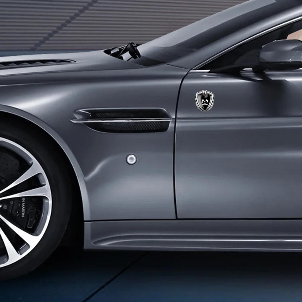 2025 Горячая 1 шт. Стиль Автомобиля Декоративная Наклейка на Кузов и Багажник 3D Металлическая Наклейка-Эмблема Лев Корона Для Mazda 3 5 6 Axela CX5 CX3 CX4 Atenz