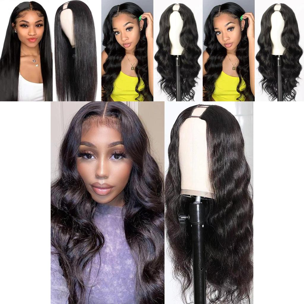 Fashion European Style Wavy Half Wig With Hightemperature Silk For Natural Looks And Versatile Styling