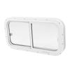 Marine Window 800x400mm Rounded Slide Bidirectional Moving Sealed Waterproof High Light Transmission for Ships Yachts
