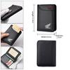 UNYDV1 Motorcycle Leather Mini Credit Card Purse Portable Wallet Car Emblem Wallet For Honda CB400 CB650 FCBF CBR25ORR CRF SH3O0 NC75O
