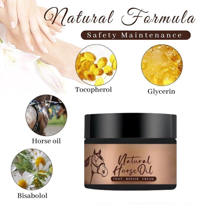 Крем для восстановления ног с лошадиным маслом для сухих и потрескавшихся ног, пилинг, питательный, увлажняющий, восстанавливающий крем против растрескивания