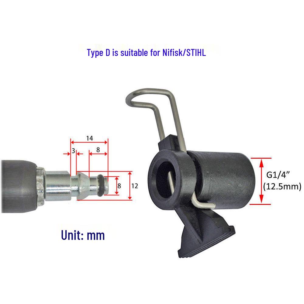 High-Pressure Washer Hose & Water Gun G1/4" M14 Adapter