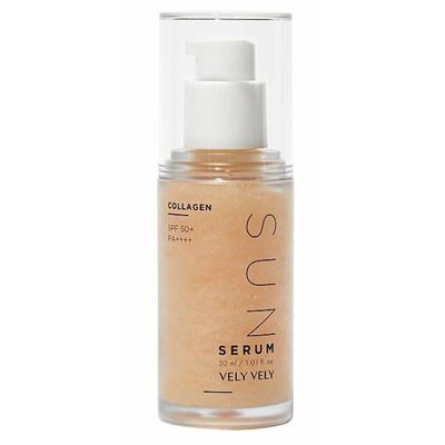 Солнцезащитная сыворотка Collagen Sun Serum 1,01 унции/30 мл SPF50+PA++++, солнцезащитный крем, корейская косметика, Kbeauty, образец