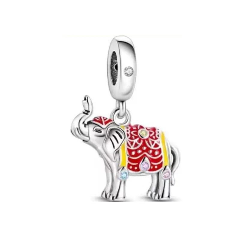 Серебро 925 пробы Подвеска в виде когтя собаки Браслет Шарм Талисман для мужчин женщин Подарок на день рождения Животное Ювелирные изделия Тигр Обезьяна Слон Еж