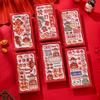 6Pcs/Set Blessing Red Pocket Cartoon Lucky Money Bags Snake Year Red Envelopes  New Year Decoration