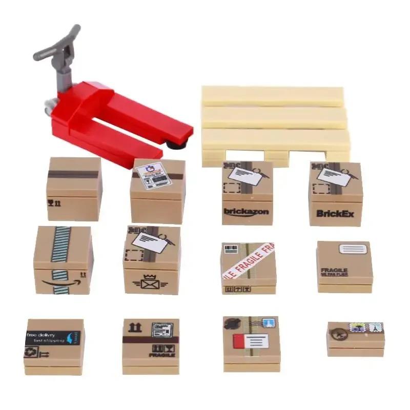 Конструктор Принтованные Кирпичики Морепродукты Овощи Мороженое Экспресс-посылка Компьютерный Контроллер Рождественские Хэллоуин Подарки MOC