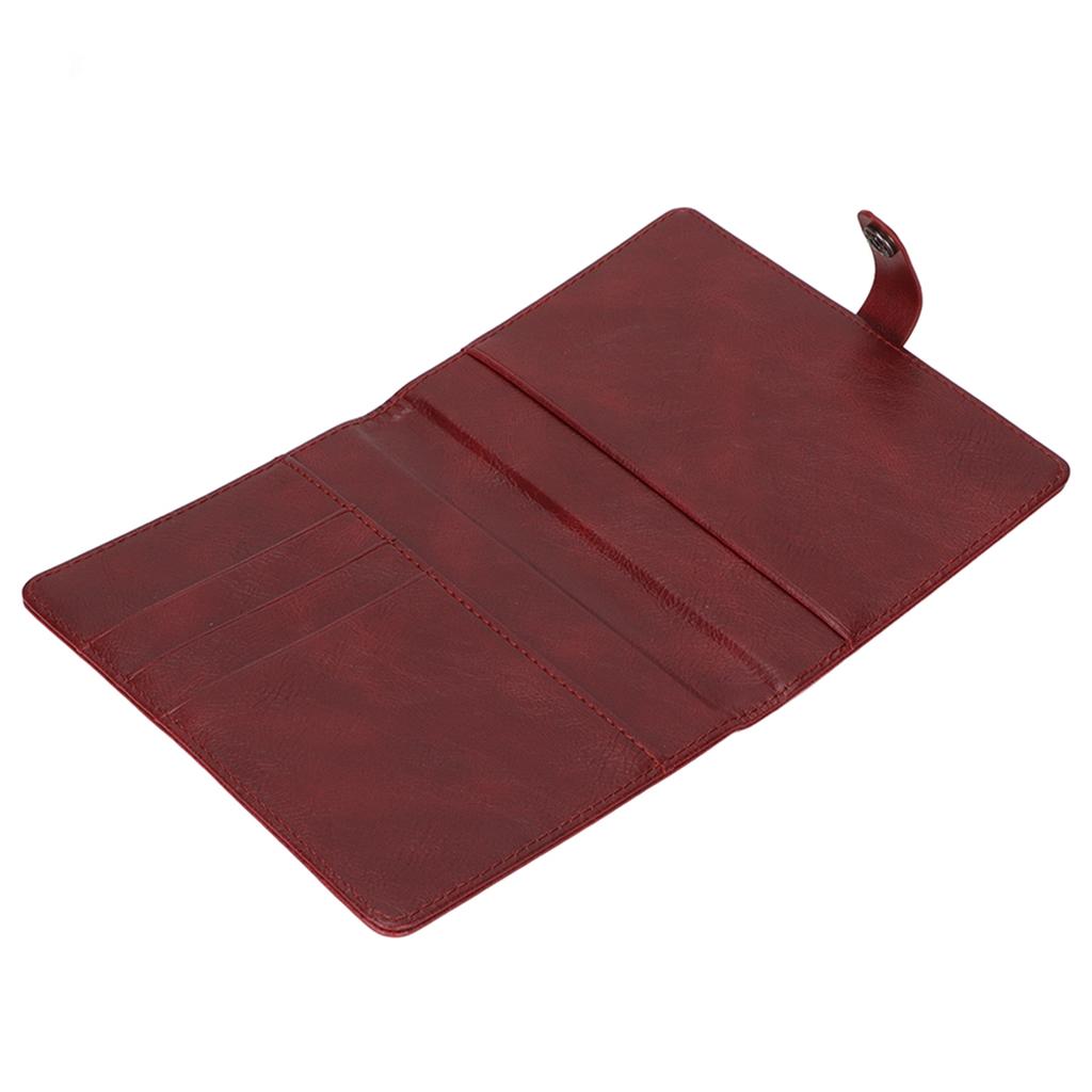 Обложка для паспорта из ПУ кожи, многофункциональная, большой вместимости, портативный кошелек-обложка для паспорта для деловых поездок и путешествий