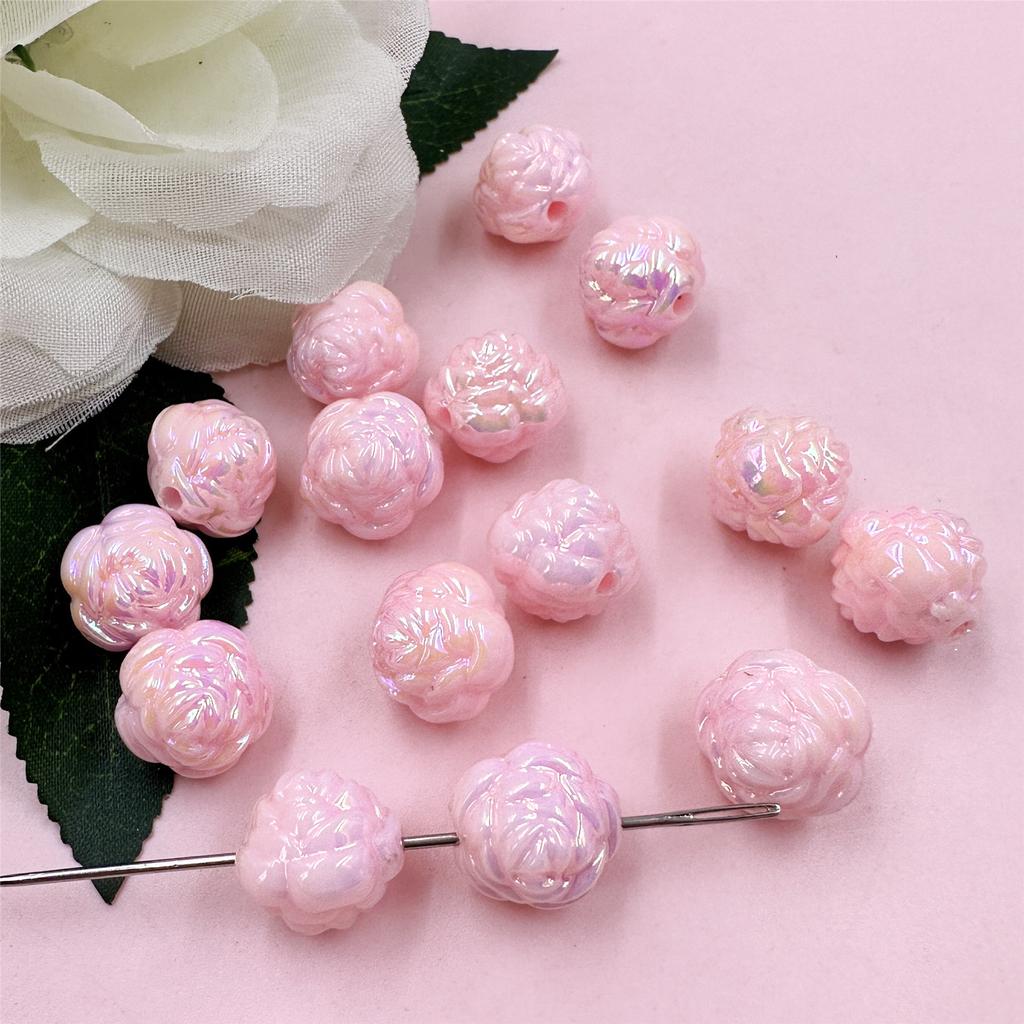 Творческие браслеты акриловые 15 мм модные свободные бусины 15 шт для ожерелья ювелирные изделия изготовление цветов своими руками