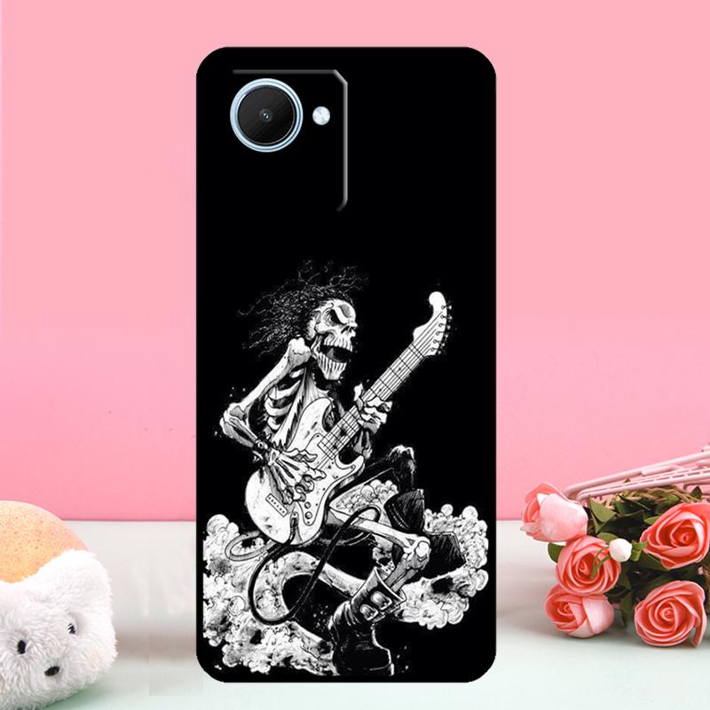Musical Instrument Drum For Realme C61 C67 C75 C63 C71 C55 C51 C65 C53 GT6 GT7 Pro 10 11 12 13 14 15 Pro Plus Case