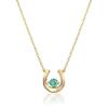 Б/у STAR JEWELRY K10 ПОДКОВА Ожерелье Изумруд