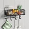 Кухонная стойка для хранения без перфорации, зеленый лук, имбирь, настенная, корзина для хранения овощей без жидкости, стойка для тарелок с приправами