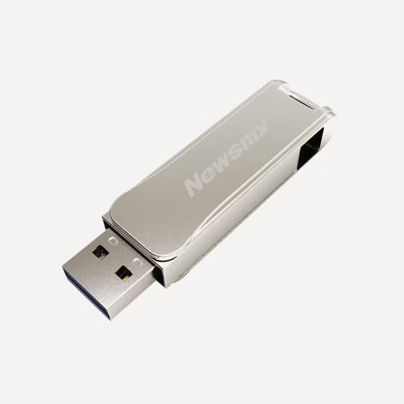 Металлическая поворотная флеш-накопитель Newsmy V33 USB 3.0