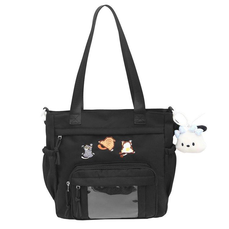 Сумка через плечо Cartoon Commuter женская большая вместительная студенческая сумка-тоут студенческая сумка через плечо
