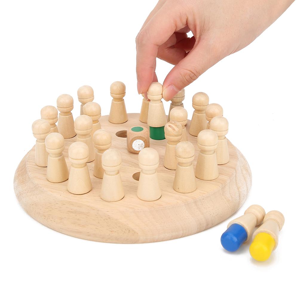 Деревянная игра-шахматка на память, настольная обучающая детская настольная игра