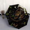 1pc Night Owl Print Automatic Open/close Folding Umbrella, Compact Portable Travel Umbrella,Durable Construction yy250814132