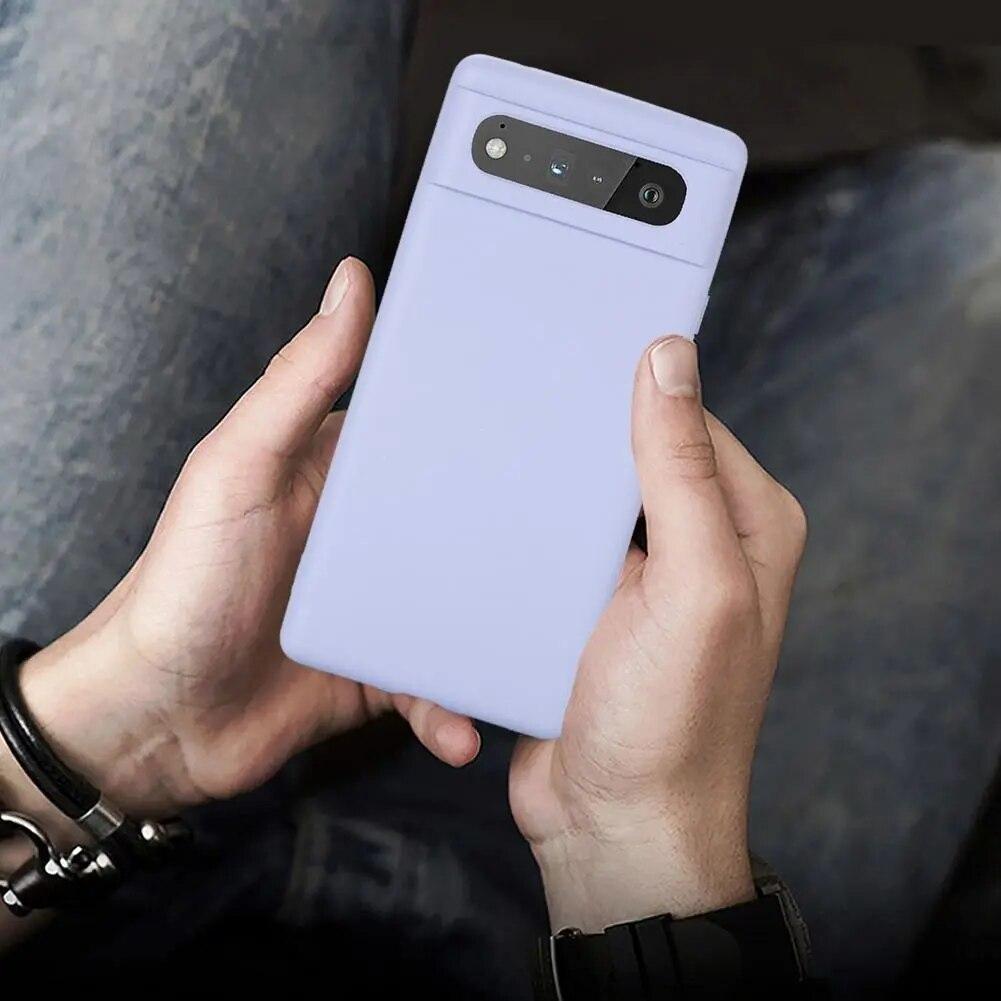 Real Liquid Silicone Phone Case For Google Pixel 8 Pro 7 Pro 6 Pro 6A 7A Case Soft Shockproof Bumper Protection Cover
