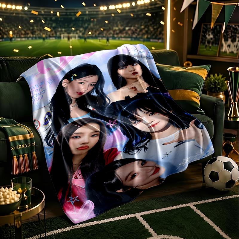 Kpop idle Blanket Lightweight Flannel Bedding Blanket Perfect for Travel, Camping, Living Rooms, Offices, Sofas, Fan Christmas gift