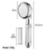Three-Speed Water Stop Handheld Shower Head with Boost Function