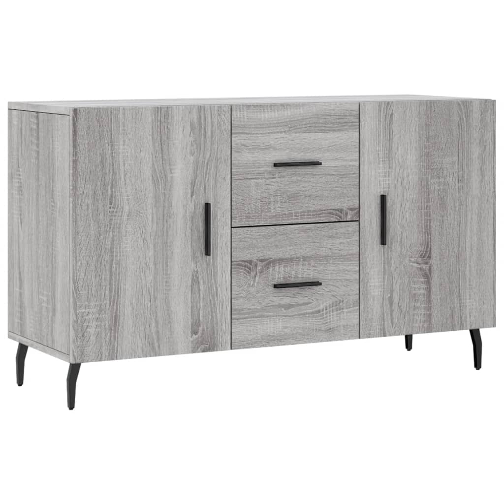 Vidaxl Komoda, Szary Dąb Sonoma, 100X36X60 Cm, Materiał Drewnopochodny