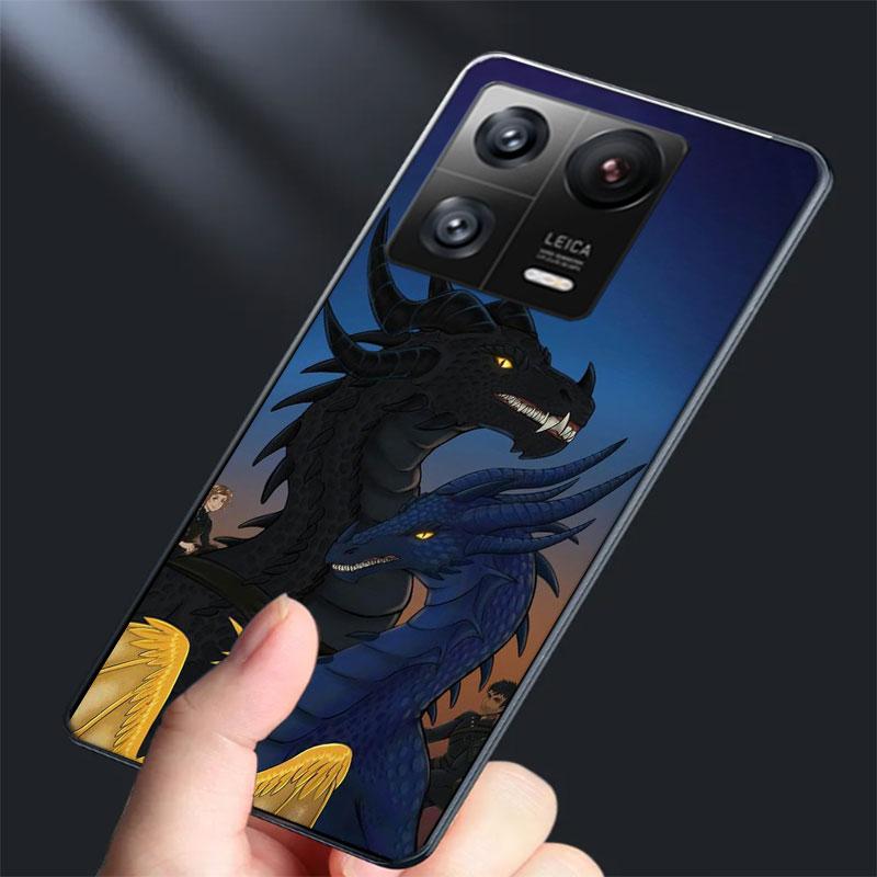 F-Fourth W-Wing Dragon Phone Case For Xiaomi 14 F7 Ultra Mi 15 Poco X7 X6 X5 Pro M6 M5 M5S F6 F5 F4 GT F3 Cover Coque TPU Soft C