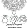 6x6 Inch Metal Ring Mesh Cleaning Ball with free Hanging Hook