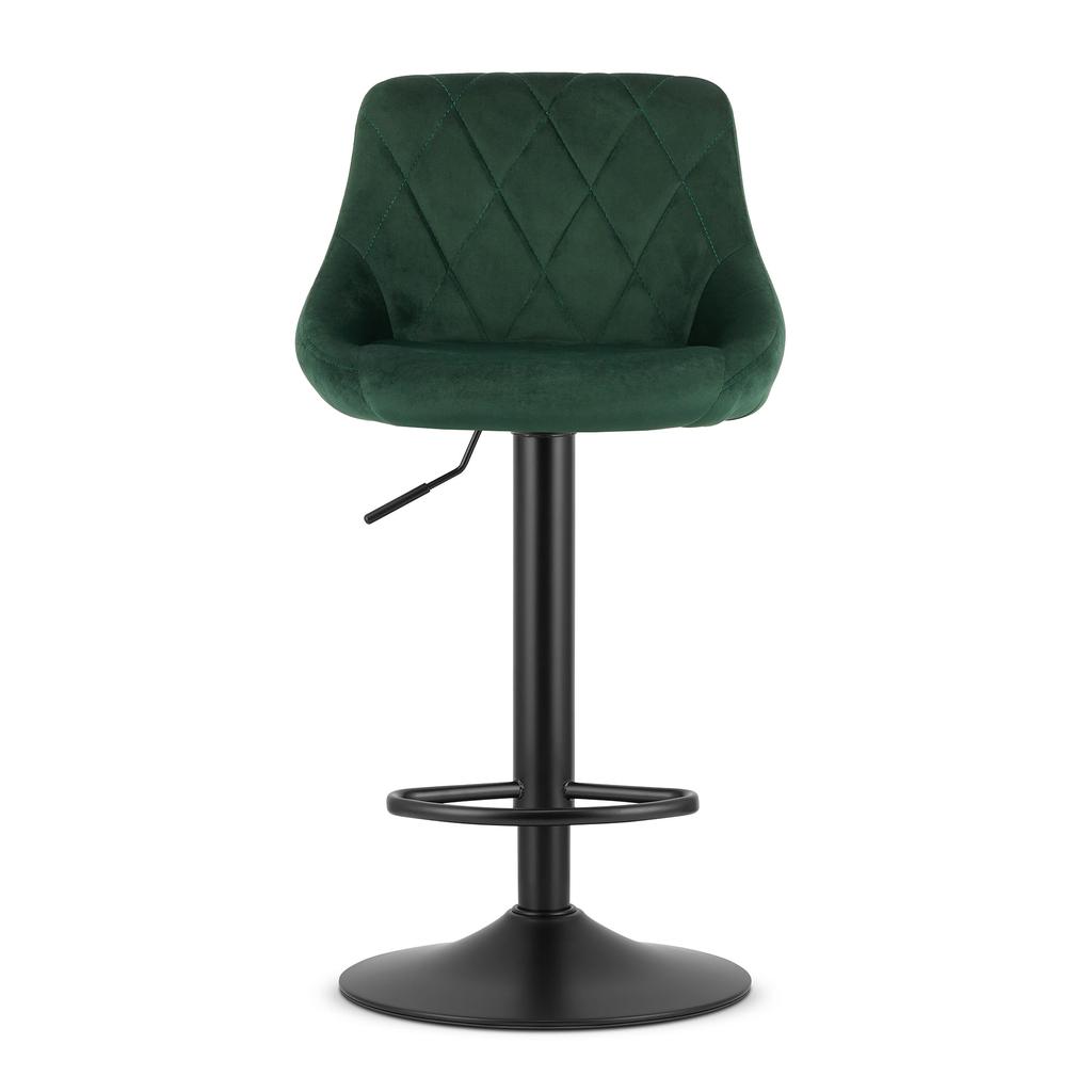 Kast Stool - Velvet Green / Black Base X 2