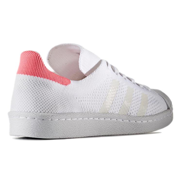 adidas Superstar 80s Primeknit 'White Solar Pink' Женские BB5095