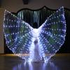 LED Fairy Wings Belly Dancing Prop Uminescent Color Cloak Adult Children Dancers Luminous Butterfly Isis Wing Stage Performance