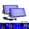 Professional 50W 100W UV FloodLight 395nm 400nm Waterproof AC220V Ultraviolet Fluorescent Stage Lamp Disco Party LED Stage Light