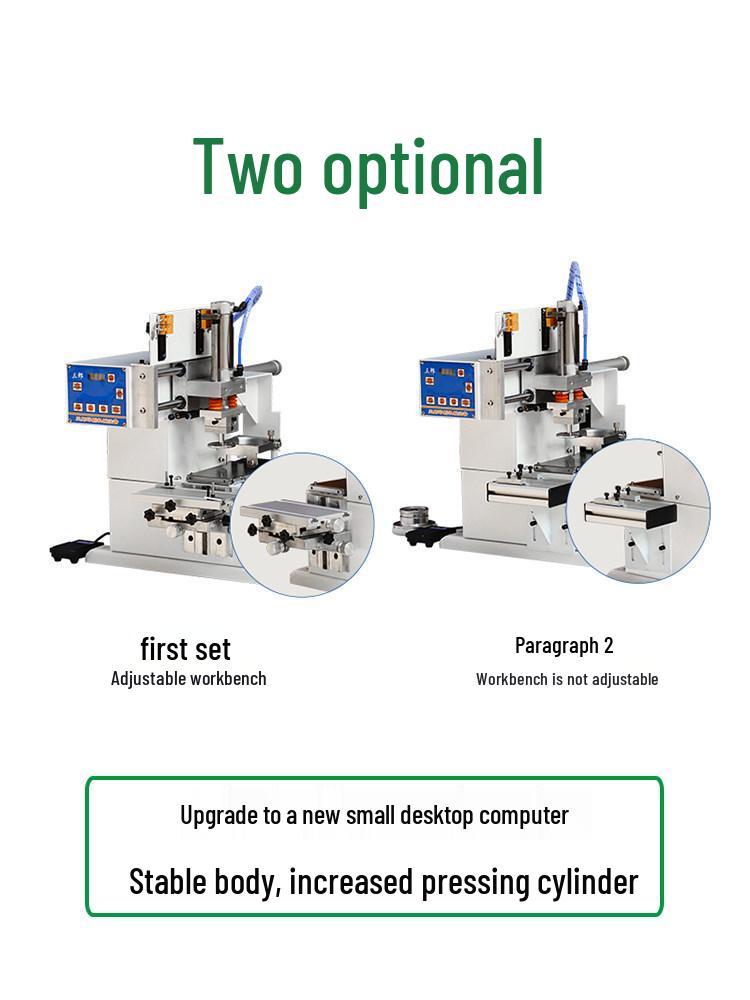 Automatic Large Area Desktop Pad Printer with Enclosed Ink Cup for Trademark and Insole Logos