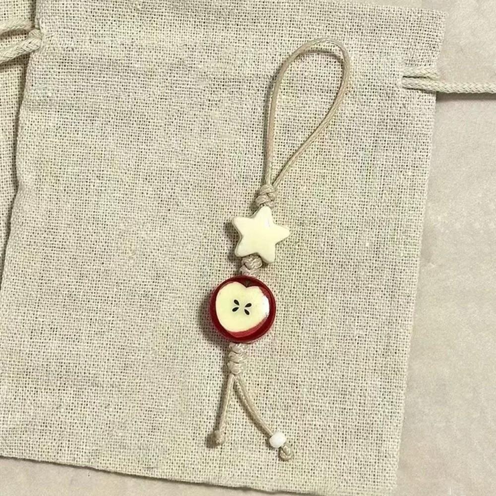 Pastel Colors Star Flower Phone Charm Bag Decoration Phone Lanyard  Telephone Accessories