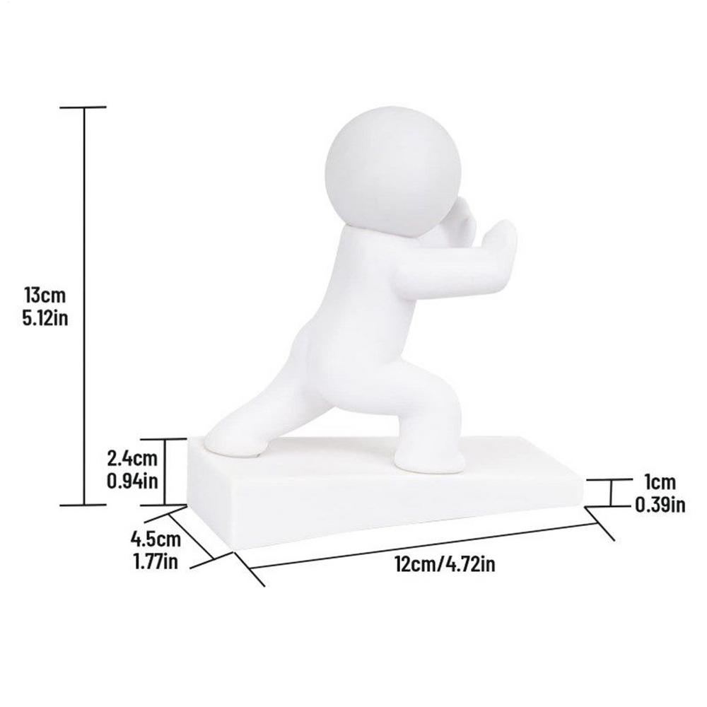 1 шт. Стопор для двери Нескользящий Ограничитель двери Декоративный клин для двери для дома, квартиры, рабочего места, общежития, спальни, гаража, отеля