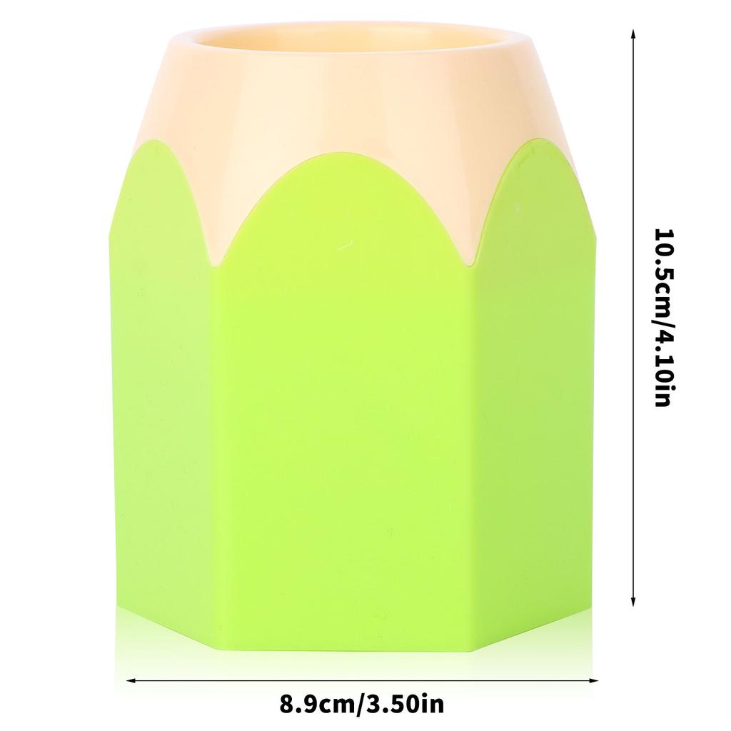 6Pcs Pencil Shaped Pen Holders Pencil Storage Organizer Cute Desktop Pen Cup
