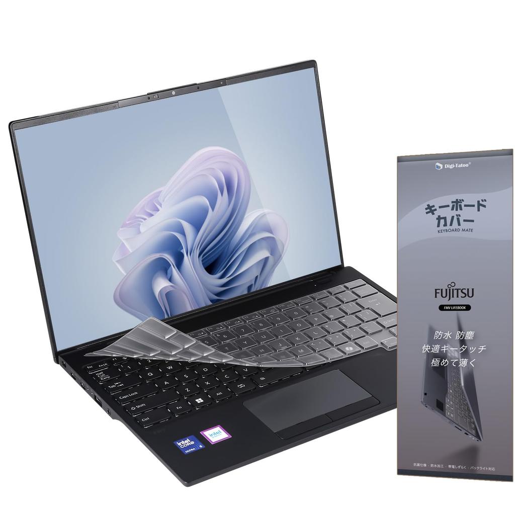 Keyboard cover for Fujitsu FMV Note U models and model 14-inch WU2-K3, WU3-K3, WU7-K3, UX-K3, U77-K3, U500-K3 (2025 year)