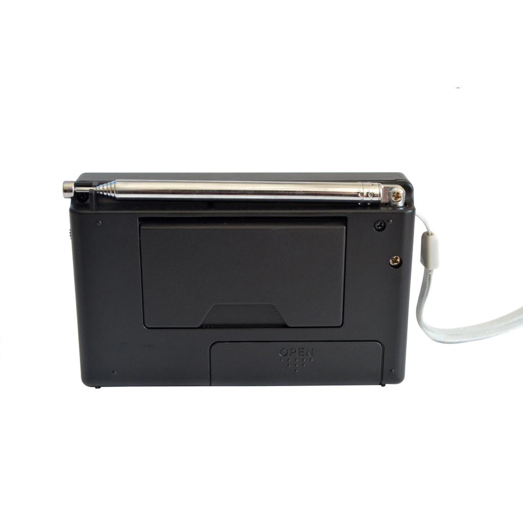 DC 5V Mini Portable Stereo Radio FM/MW/SW Full Band Receiver Digital Alarm Clock Music Player Loudspeaker Mini Radio