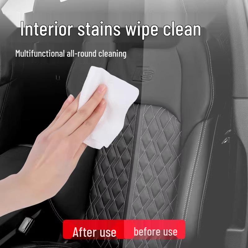 Car Interior Leather Cleaning Wipes Value Pack - Multifunctional for Glass and Car Surfaces