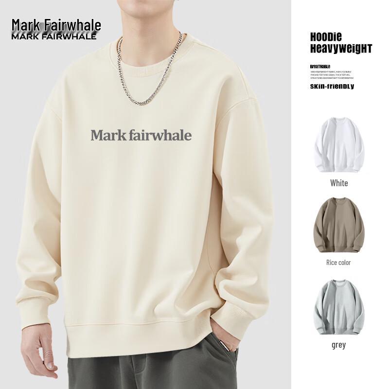 Mark Fairwhale Men's Loose Fit Heavyweight Pullover Sweatshirt