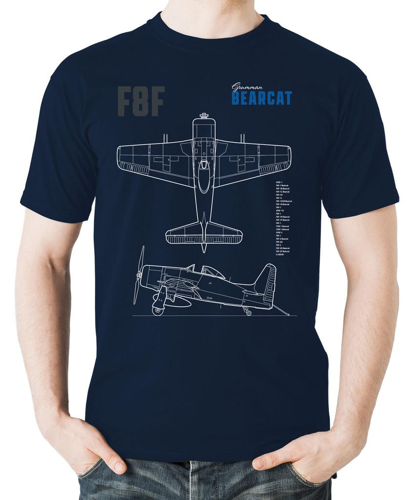 US Marine Corps F8F Bearcat Fighter Aircraft TShirt 100 Cotton ONeck Summer Short Sleeve Casual Unisexs Tshirt Size S3XL