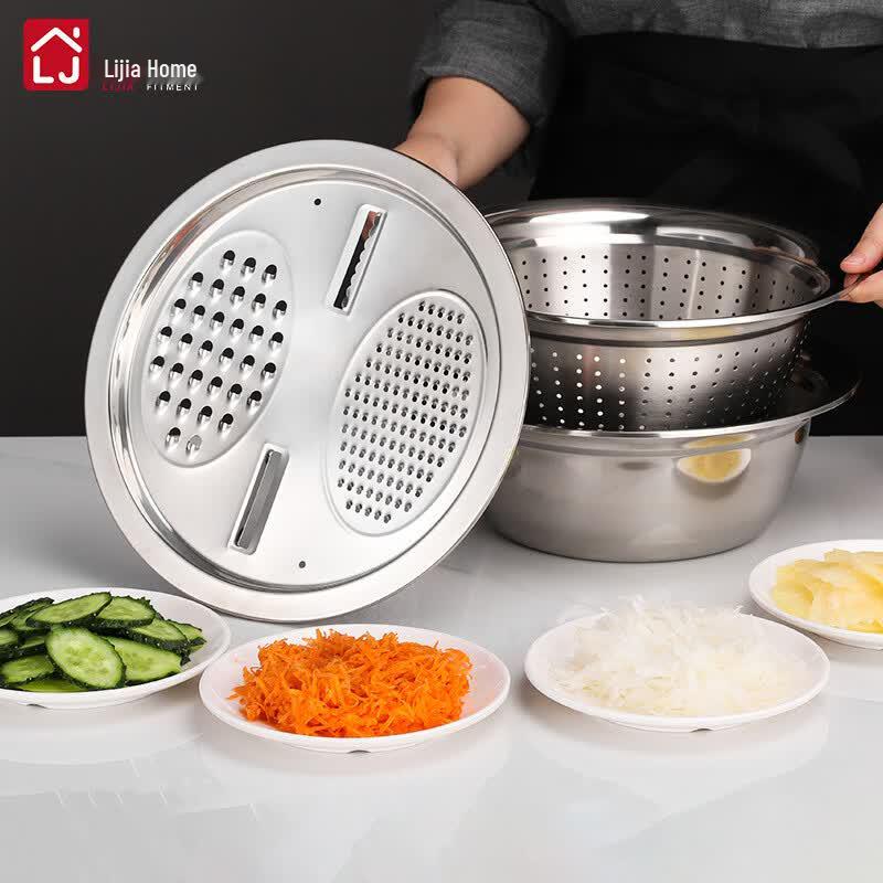 Lijia Stainless Steel Draining Basin Set