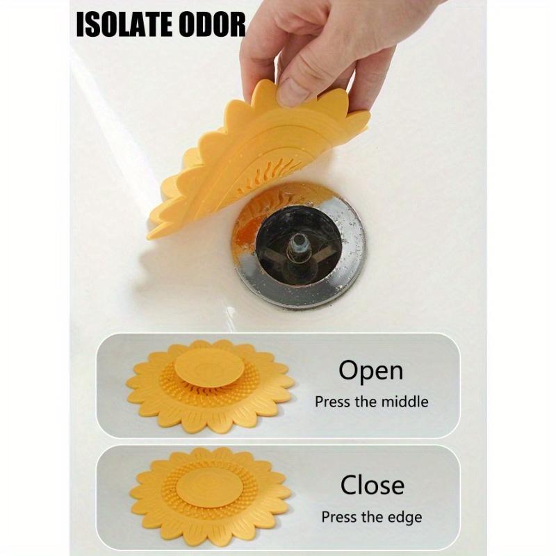 1 шт. Сетка для слива раковины нажимного типа, Крышка для слива в полу, Заглушка для слива против запаха, Уловитель волос, Крышка для слива душа, Фильтр для раковины с цветочным дизайном