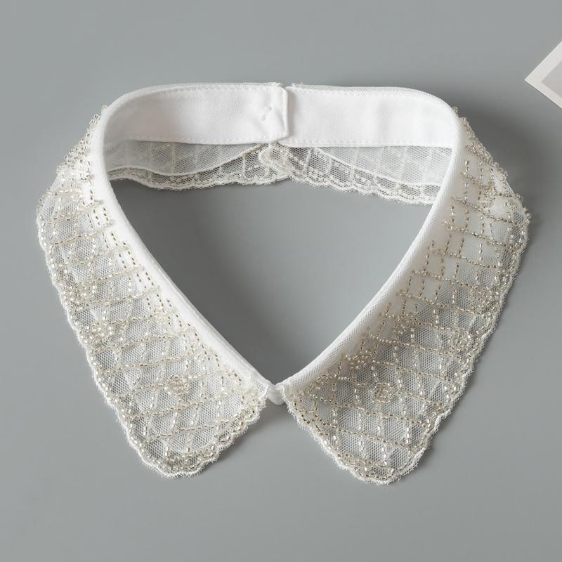 Pearl Fake Collar Lacklace Stand Beads Detachable Collar Fake Women for Party Bride Dress Decorate False Collar Nep Kraagie