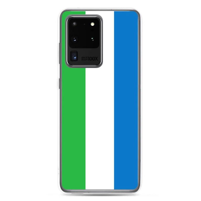 Coque Téléphone - Samsung - Galaxy S20 Ultra - Drapeau Sierra Leone - Souple - Multicolore