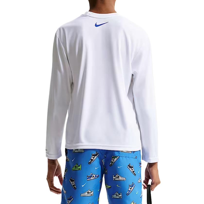 Nike Dri-Fit С длинным рукавом С круглым вырезом Удобно сидящий Купальник Детский купальник IQ7795-100