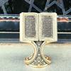 Book Shaped Islamic Accessory | Ayatul Kursi Inlaided Figurine For Table Decor | Islamic Office Decor | Islamic Home Gifts | Office Gift