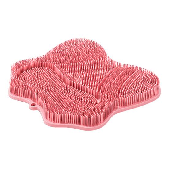 Силиконовая щетка для ванны с основанием на присосках, массажер для ног, скраббер, мягкая щетина, массажная щетка, универсальная щетка для спины